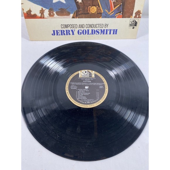 Patton LP Vinyl Soundtrack 1970 20th Century Fox Records Jerry Goldsmith #93 - Picture 2 of 4